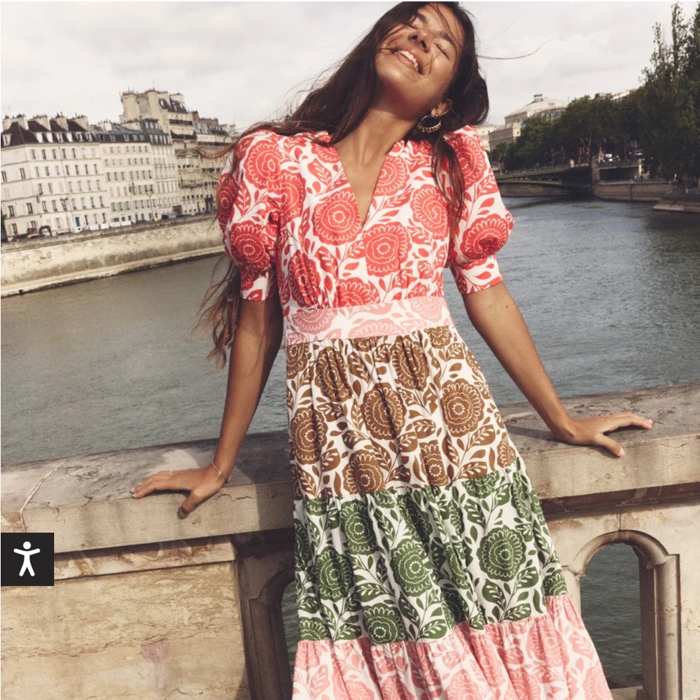 Floral Multicolor Maxi Dress